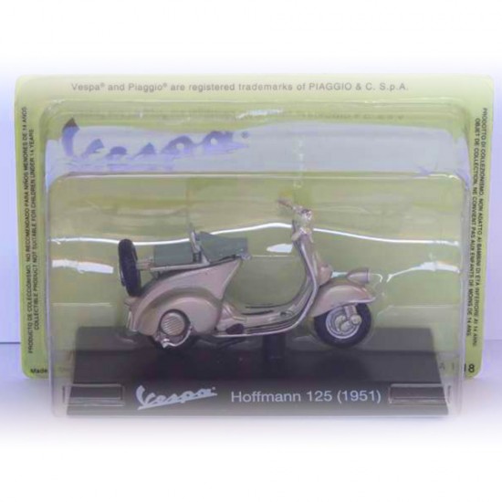 Machetă moto Magazine Models [1:18] - Vespa 1951 Hoffmann 125 - Grey